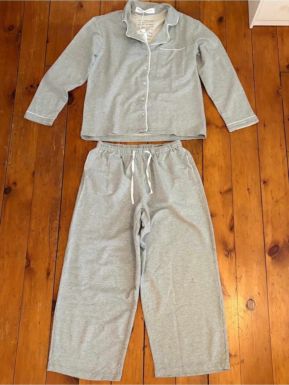 OM & AH from the stars matching pajama set